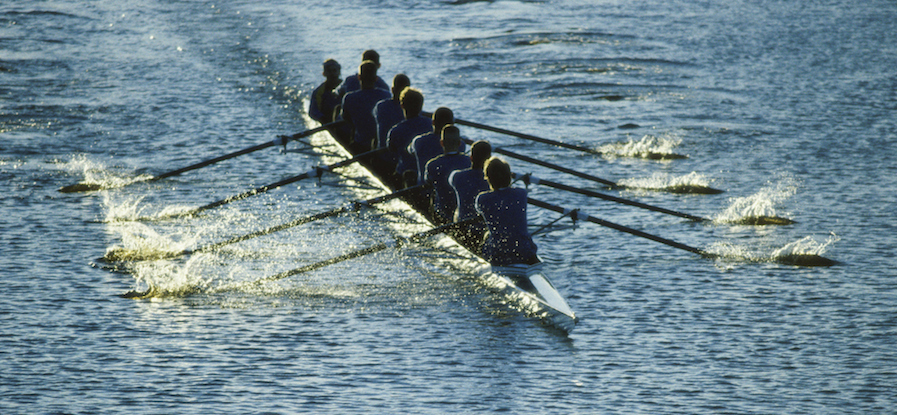 Team sport rowing